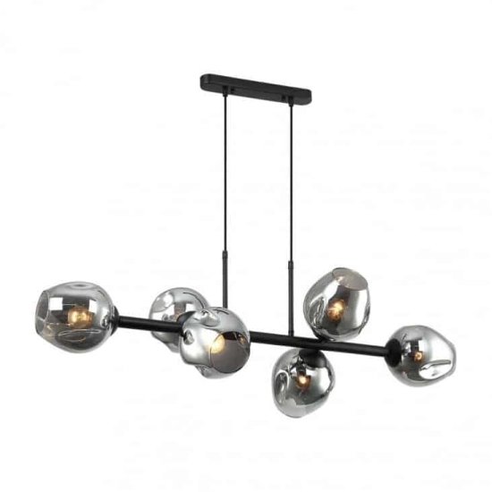 kinkiecik.pl Lampa wisząca Borgo PND-30843-6 BK+SG Italux